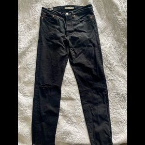 Black Levi wedgie Jeans sz 27